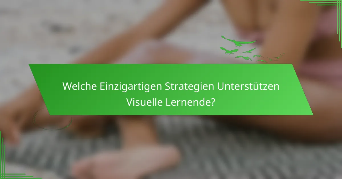 Welche Einzigartigen Strategien Unterstützen Visuelle Lernende?
